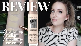 NEW Maybelline Dream Radiant Liquid Foundation | Review & 12-Hour Demo (Oily Skin)