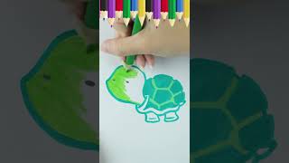 Simple Drawing of a Cute Turtle