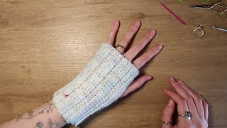 Tutorial Luvas Caneladas | Crochet Mittens | Mitones