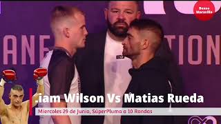 Liam Wilson vs Matias Rueda. Conferencia de Prensa. Cara a Cara...