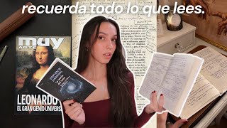 Cómo anotar tus libros para recordar TODO lo que lees | Mi método de anotación ✍🏼