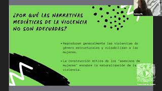 2022 Conferencia Narrativas femeninas de la violencia  de la calle al libro