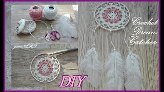 How to Crochet a small Dream catcher Doily pattern DIY tutorial