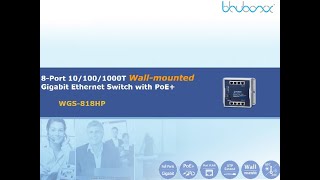 WGS-818HP Industrial Wall-mounted Gigabit PoE+ Switch