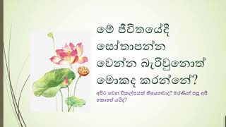 මේ ජීවිතයේදී සෝතාපන්න වෙන්න බැරිවුනොත් - What If I missed?