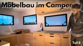 🔥 Küche im Camper aus Aluprofil und Leichtbauplatten | Teil II