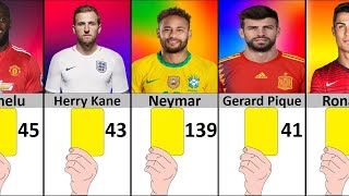 Number of Yellow Cards of Most Famous Footballers