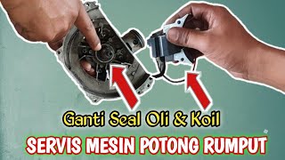 Servis Mesin Potong Rumput, Ganti Seal dan Koil