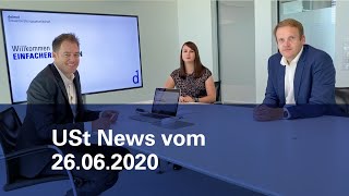 USt News vom 26.06.2020 | deimel FACHGESPRÄCH