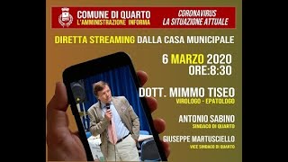 Diretta streaming "Corona virus la situazione attuale"