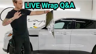 Vinyl Wrap Training Part 1 Q&A (Live!)