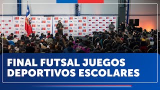 Temuco: Final Regional de Futsal de los Juegos Deportivos Escolares 2024