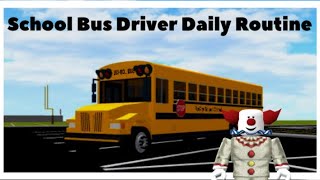 School Bus Driver Daily Routine l Roblox Roleplay l Bloxburg (ROBLOX)