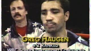 Julio Cesar Chavez VS Greg Haugen Round #1