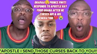 DRAMAA😯PRINCE MWITI RESPONDS TO APOSTLE RAY FROM GHANA AFTER HE CURSED HIM & HIS GENERATION 💔😭