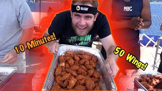 MY FIRST AMATEUR CHICKEN WING EATING CONTEST (Buffalo Wing Fest 2022)