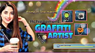 how to Complete Graffiti Artist Acchivment In just 10 min|#itsmanoyt #pubgmobile