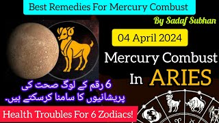 Mercury Combust In Aries 4 April 2024 Astrology Sadaf Subhan