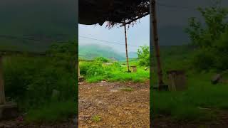 A village among the hills #shortsvideo #youtubeshorts #trending #nature #rain #clouds #izclicks