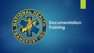 NHT Documentation Training