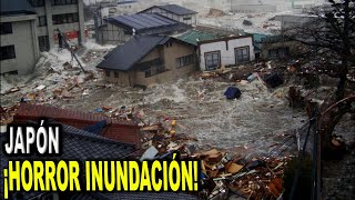 ¡DEVASTACIÓN!  ¡Las lluvias torrenciales en el noreste de Japón causaron graves inundaciones!