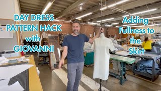 Day Dress Pattern Hack: Adding Fullness to the Skirt