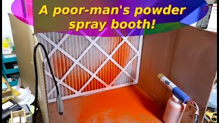 Poor man's Powder Paint Spray booth - Cheap and simple!!