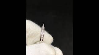 Platinum Channel-set Diamond Band  For Women || Sarvada Jewels