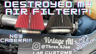 I DESTROYED MY AIR FILTER!!! - I HIT OVER 130MPH?!?! NEW GOPRO!!!