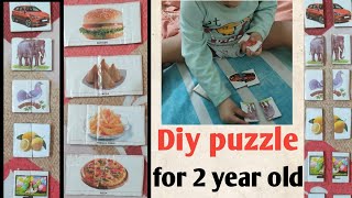 Diy puzzle for 2 year old | puzzle game for toodler