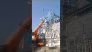 Column weight 6 MT erection through crane at thermal power plant