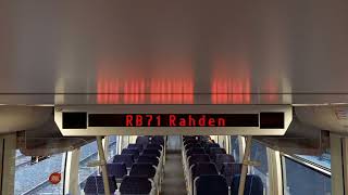 Eurobahn - Neue Ansagen der RB71 Bielefeld-Rahden