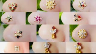 Latest Gold Nose Pin || Gold Studs ||Nose Pin designes 2021|| Gold Nose Ring || New Ringtone 2021🌹