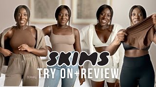 IS SKIMS WORTH IT? | Try-On Haul of the Cozy, Fits Everybody, & Cotton Collection! - Davina Donkor