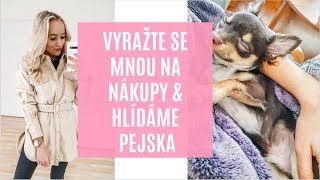 VYRAŽTE SE MNOU NA NÁKUPY & HLÍDÁME PEJSKA | VLOG