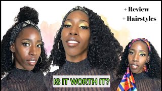 New affordable curly headband wig! 😱 | 14in Deep Curly Brazilian Headband Bob Wigs ft. ymsgirl hair