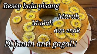 resep bolu panggang pisang, enak, murah, mudah, dan di jamin anti gagal!!!!!