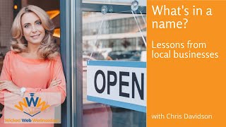 Picking the Right Name for Your Business | Lessons from the Locals