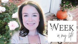 WEEK IN MY LIFE | feeling like fall, gardening, meal prepping for work