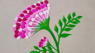 Small Daily Rangoli | Easy Flower Rangoli