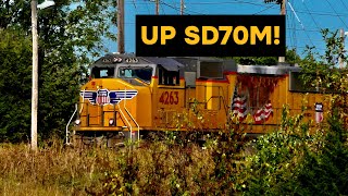 Union Pacific SD70M!!! Railfanning Coffeyville, KS with a SD70M, AC6000 rebuilt and More!!!