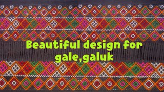 Beautiful phool Design for Gale,Galuk.two in one design | Traditional design|Arunachal Pradesh