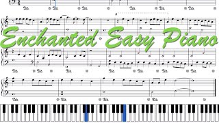 Enchanted | Taylor Swift | EASY SHORT Piano SHEET Tutorial