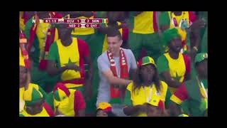 Moroccan dances with Senegalese supporters against Ecuador! #shorts