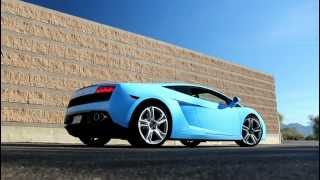 Blu Cepheus Lamborghini Gallardo LP560-4 REVS!