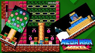 🎄🎁 Pupet Town Panic - Christmas Special Level | Mega Man Maker 1.8