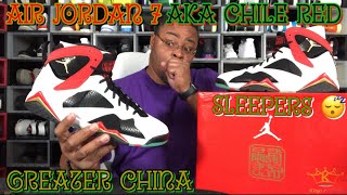 #chilered #jordan7 #greaterchina CRAZY DETAILS!! Air Jordan 7 Greater China Chile Red | Kings23Kicks