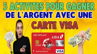 gagner de l'argent   avec   sa carte  visa en afrique