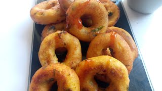 Crispy garlic potatoes ring || potato snacks