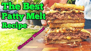 My Best Patty Melt recipe, Camp Chef griddle, Grillaholics Giveaway